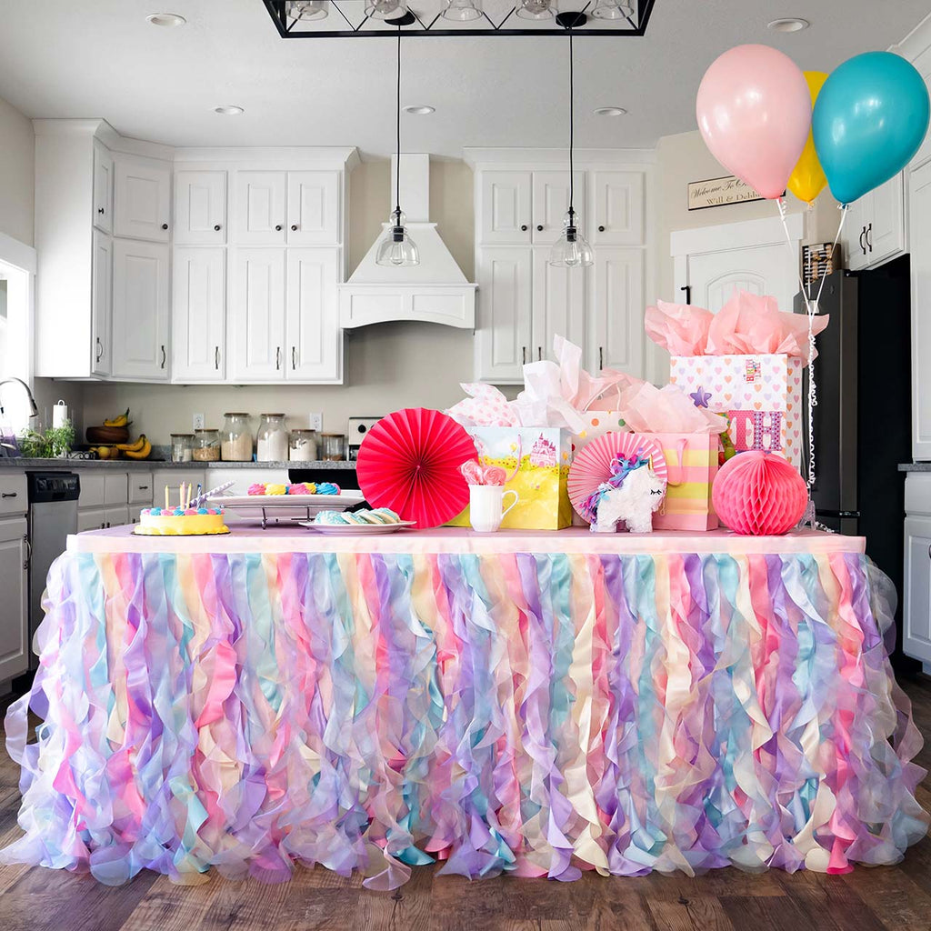 Magical Tutu Table Skirts for Baby Showers, Birthdays, and Weddings